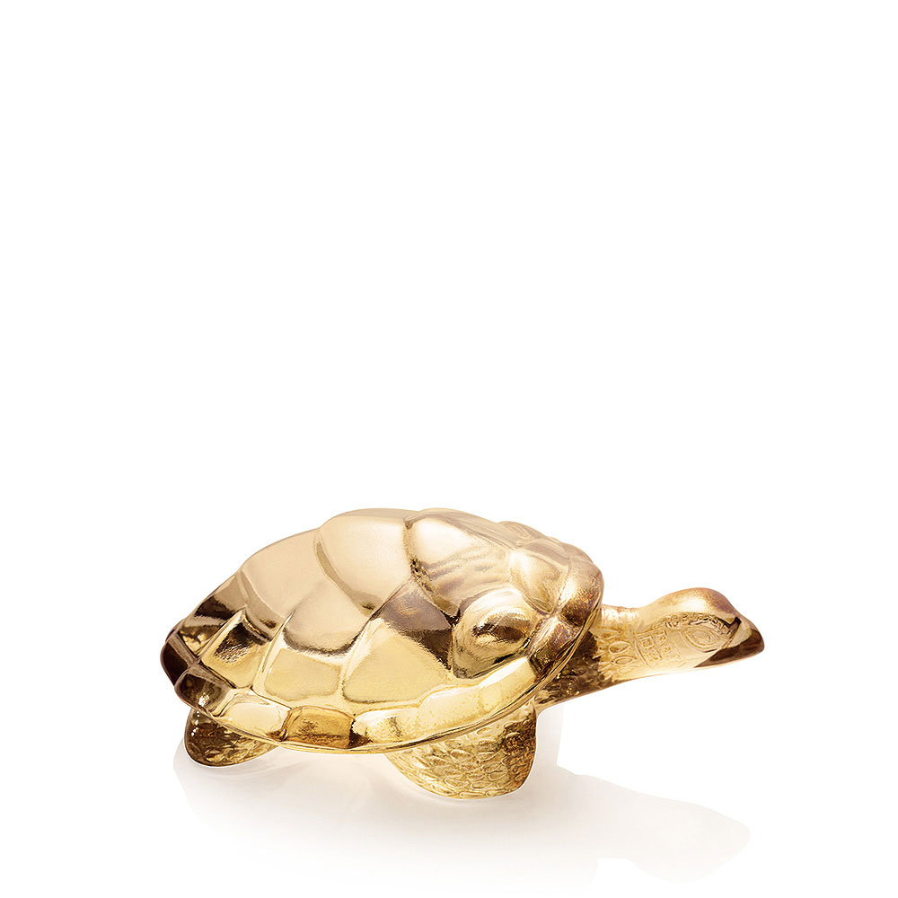 Lalique Gold Lustre Caroline Turtle